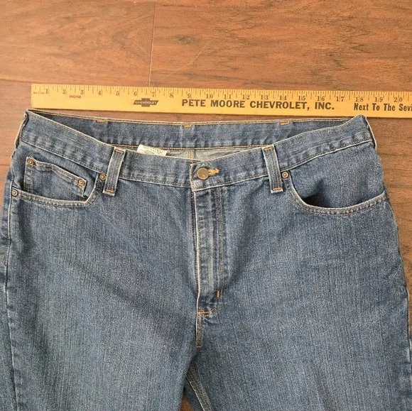 Carhartt Mens 40x30 Straight Leg Jeans Traditional Fit Blue Jeans 14806 - Picture 5 of 6